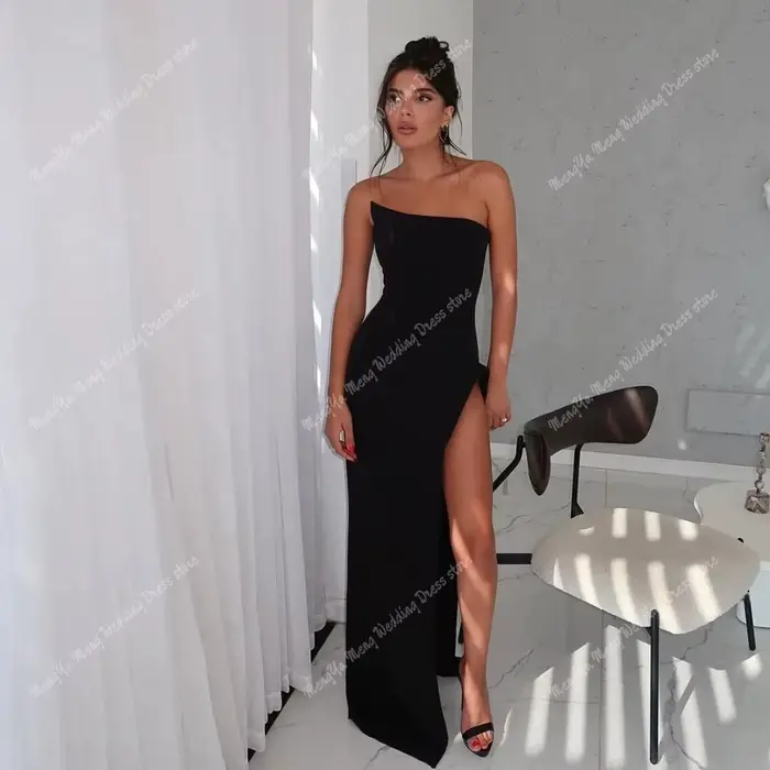 Robes de soirée formelles noires élégantes pour femmes
