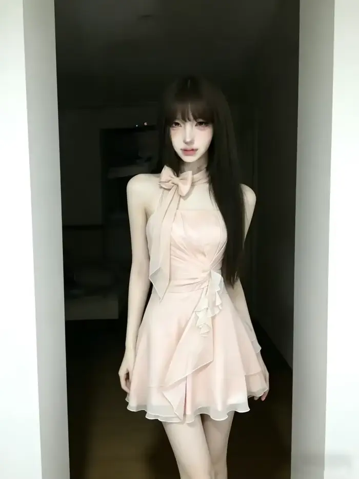 Robe d'été rose sexy et élégante pour femme