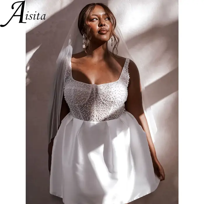 Robe de Mariée Courte Personnalisée
