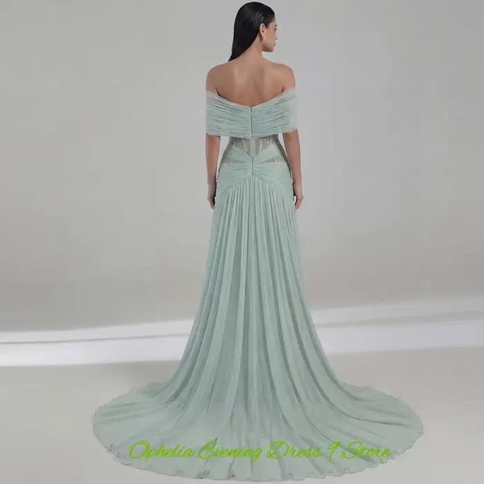 Robe de soirée élégante en mousseline