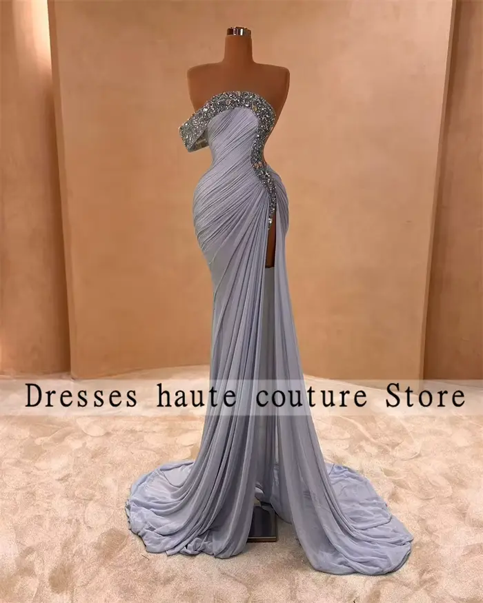 Aso Ebi-Robe de Soirée Sirène en Dentelle Perlée à Lacets, Personnalisée, ixd'Anniversaire, Occasion