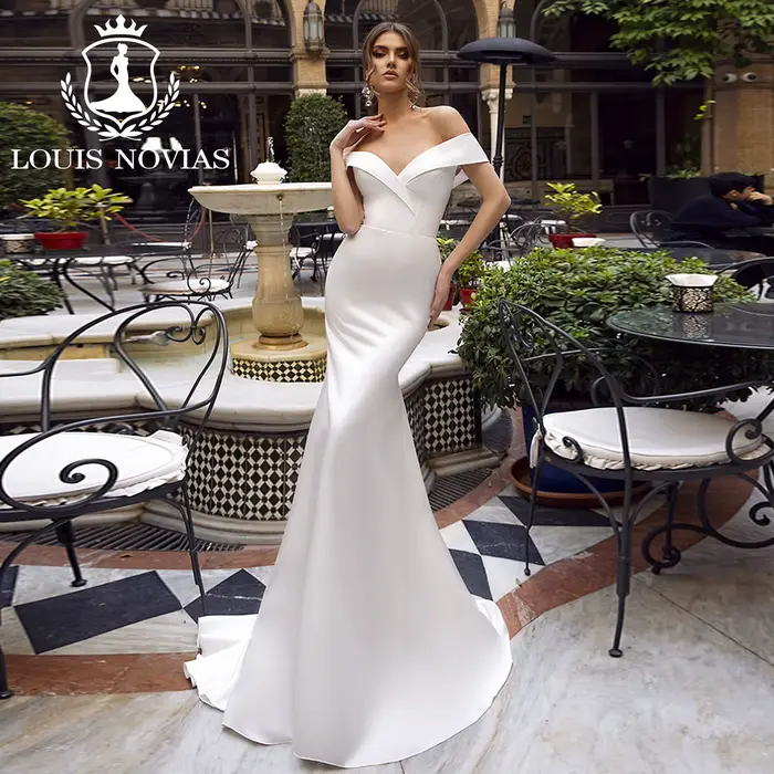 Modis-Robe de mariée sirène en satin