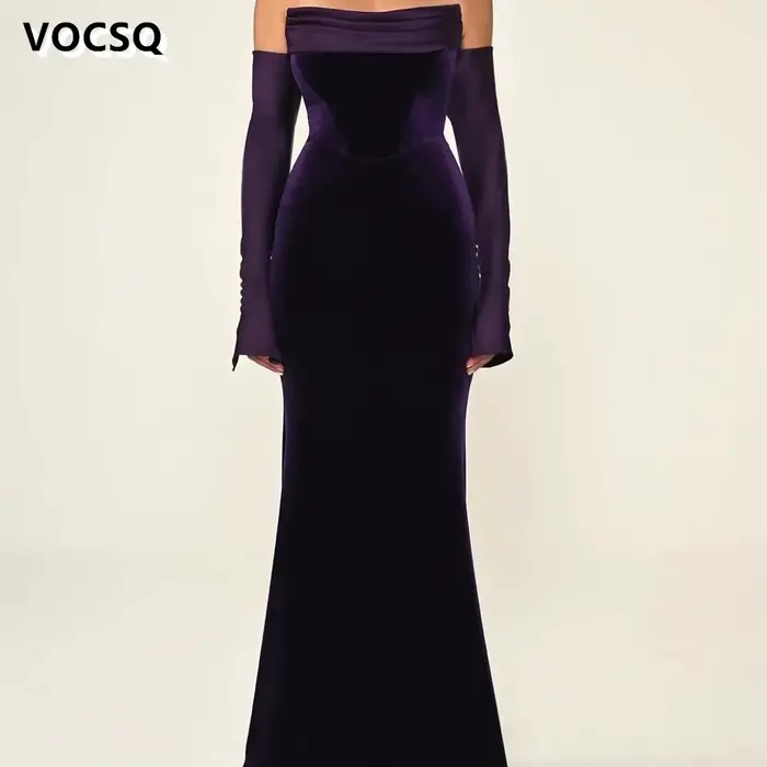 Robe de bal sirène sans manches en rayonne et acétate avec décolleté bateau et plissé pour femmes, idéale pour les soirées, mariages et cérémonies formelles