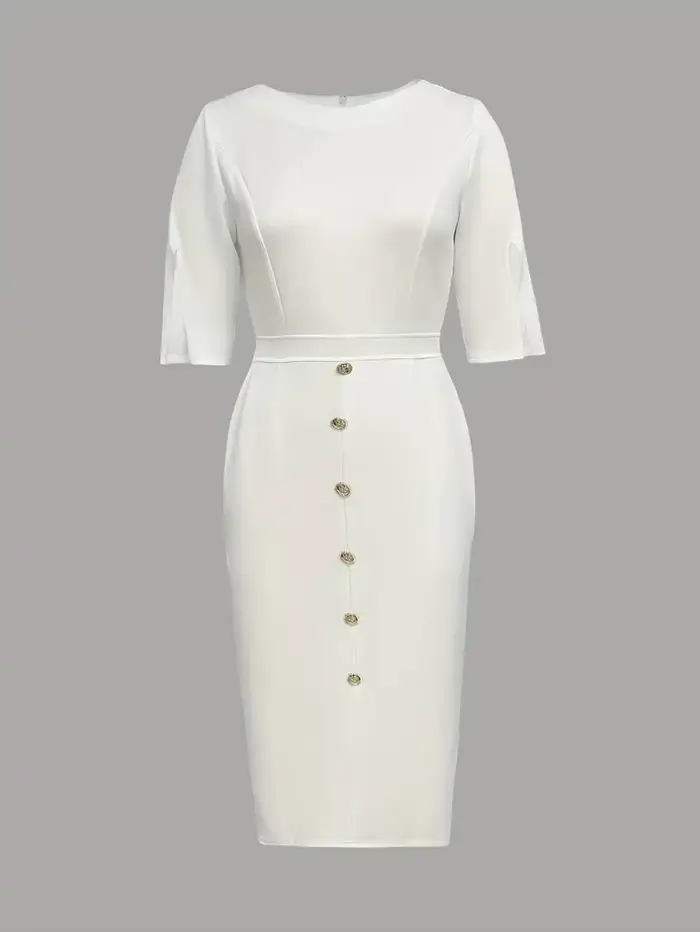 Robe fourreau midi moulante élégante pour femme