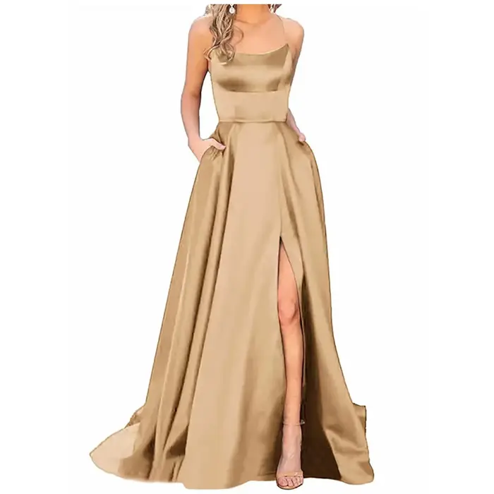 Robe de demoiselle d'honneur bleu marine pour mariages