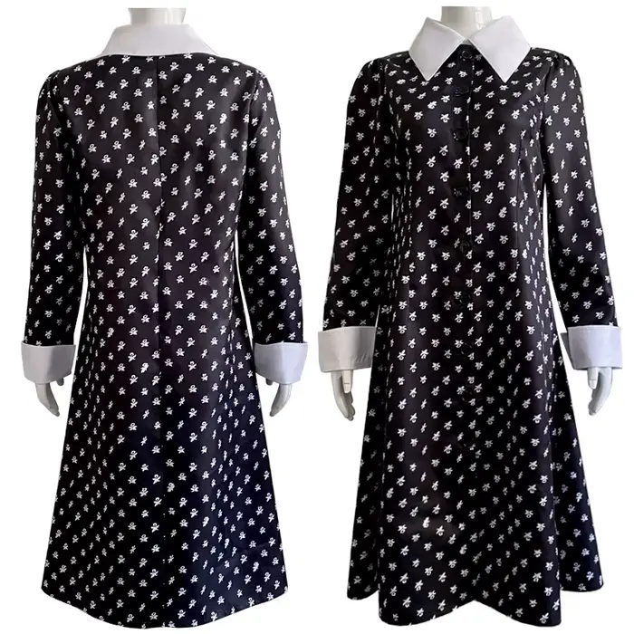 Robe de Carnaval Florale Noire Femme Vampire Gothique Déesse Costumes Soirées Thématiques Occasions Spéciales