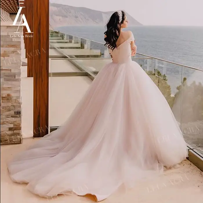 Robe de mariée en cristal romantique