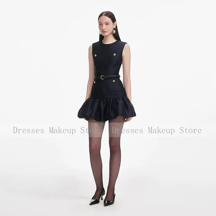 Robe de soirée moderne en satin noir sirène pour cocktails et mariages occasions spéciales femmes