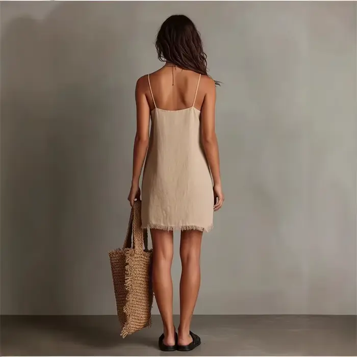 Nouvelle Robe Courte de Plage Été 2026 pour Femme