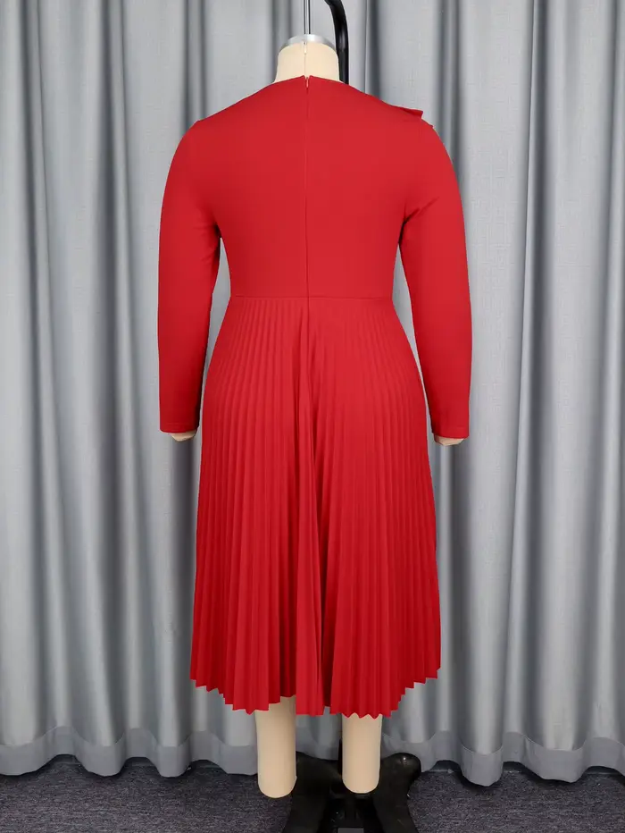 Robe trapèze rouge élégante pour femmes