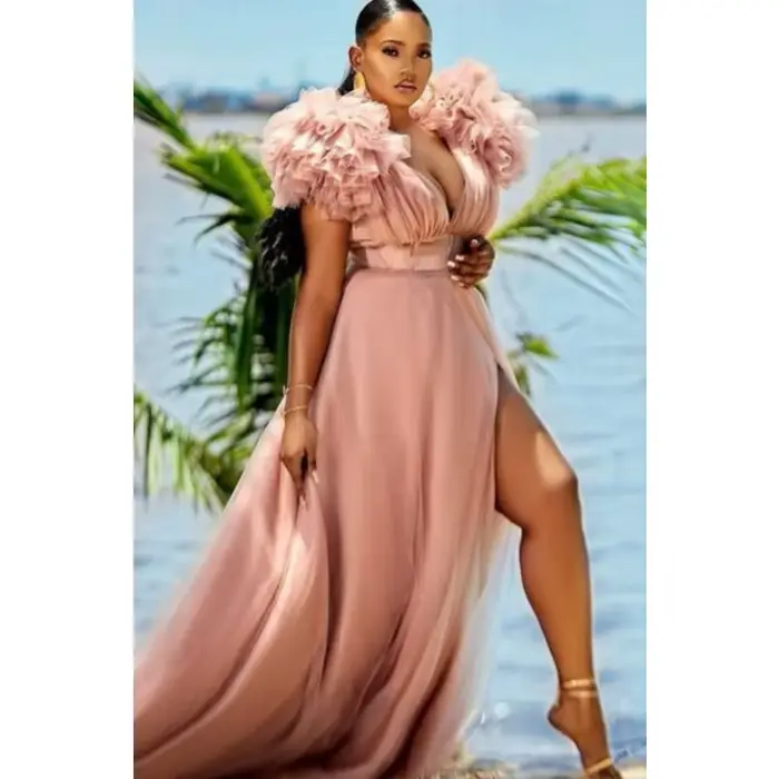 Robe ample en maille polyester et élasthanne pour femme style high street printemps été grande taille confortable et élégante occassions quotidiennes et spéciales