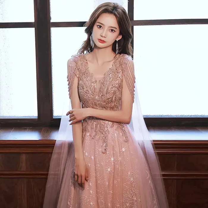 Robe de mariée de luxe française à sequins