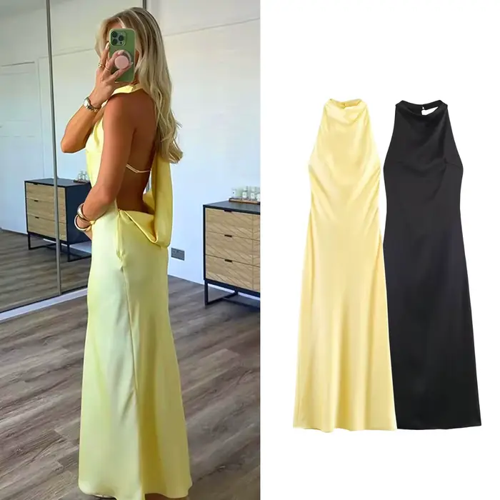 Robe longue de soirée pour femme