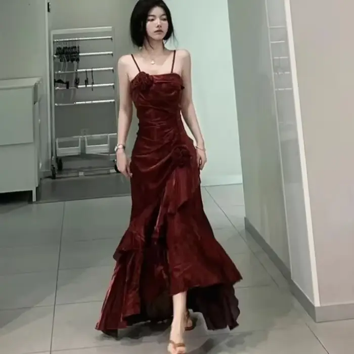 Robe longue en queue de poisson pour femmes