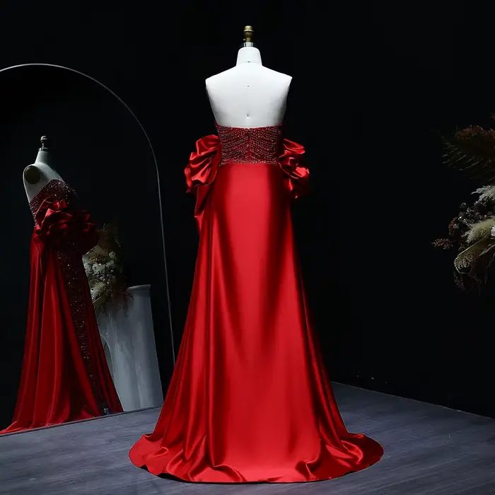 Sharon Said-Robe de soirée de luxe rose poussiéreux arabe pour femme