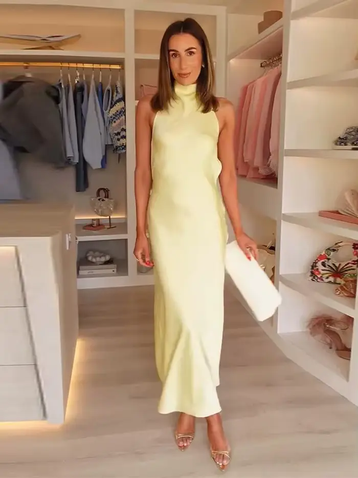 Robe longue de soirée pour femme