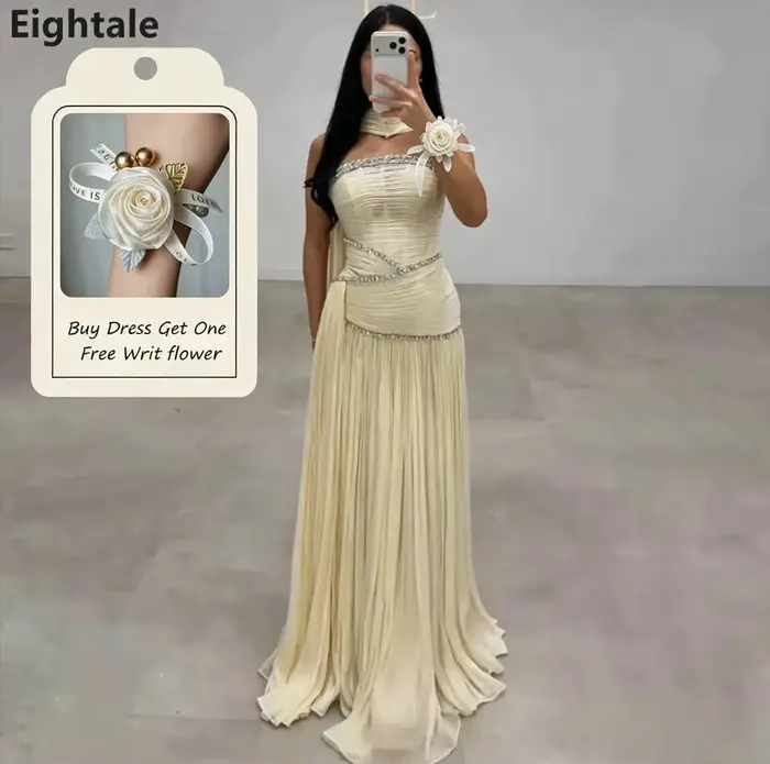 Eightale – robes de soirée modernes crème