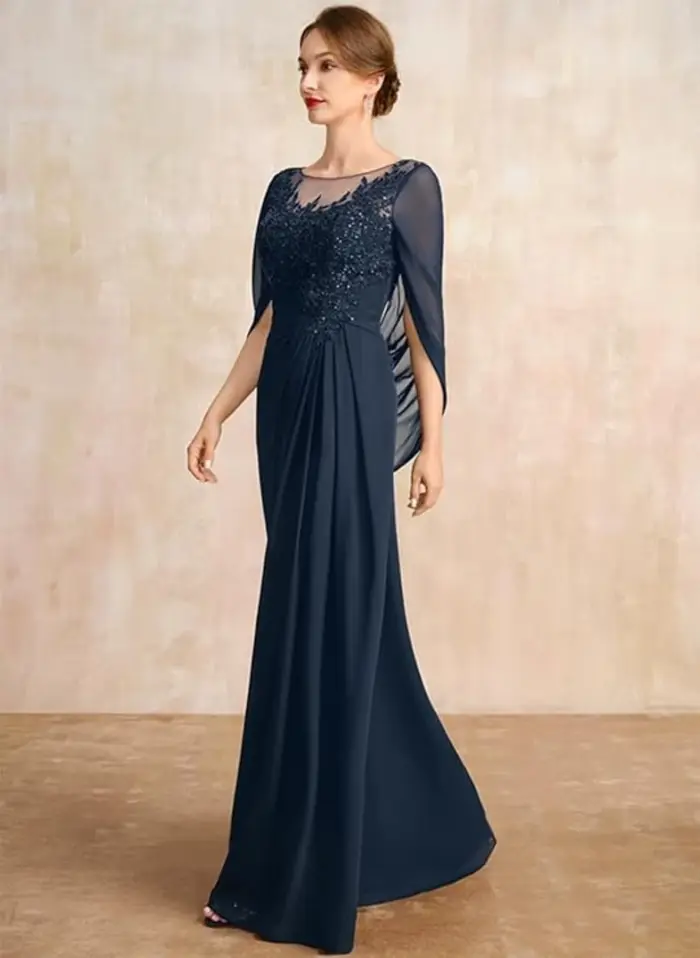 Robes mère de la mariée plissées à paillettes