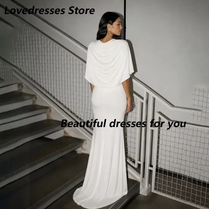 Robe de soirée blanche élégante