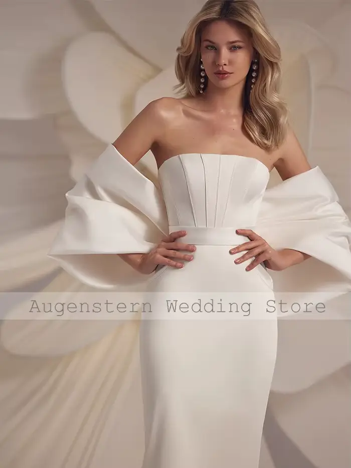 Robes de mariée mi-longues pour anniversaire de mariage