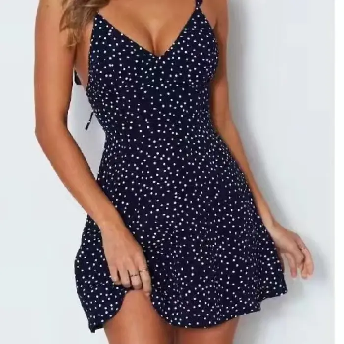 Robe camisole sexy à lacets pour femmes