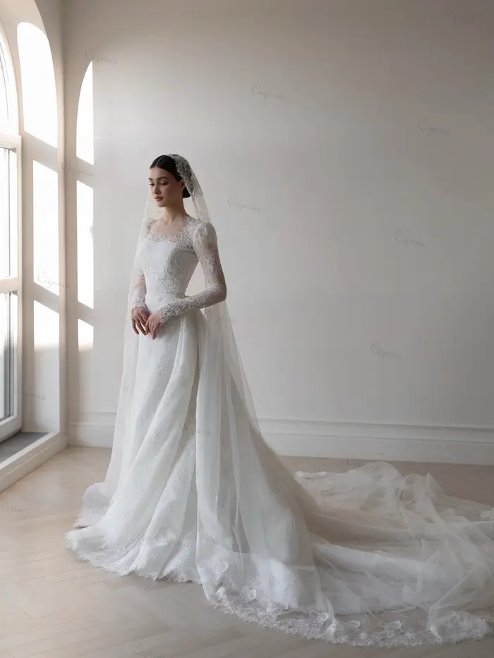 Robe de mariée élégante en dentelle