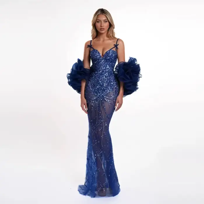 Robe de soirée sirène de luxe