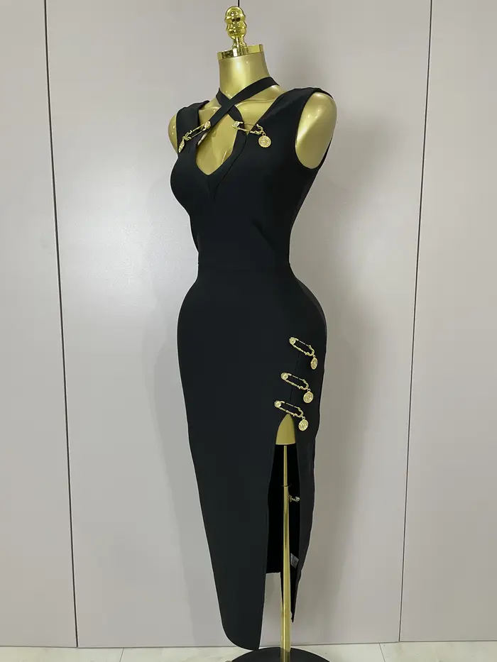Robe longue sans manches pour femmes