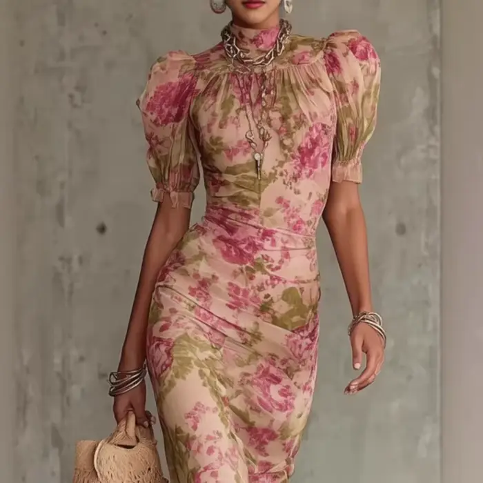 Robe midi moulante sexy pour femme