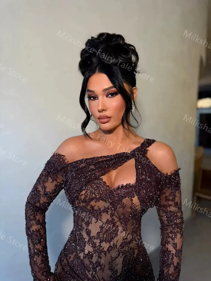 Robes de soirée noires glamour pour femmes