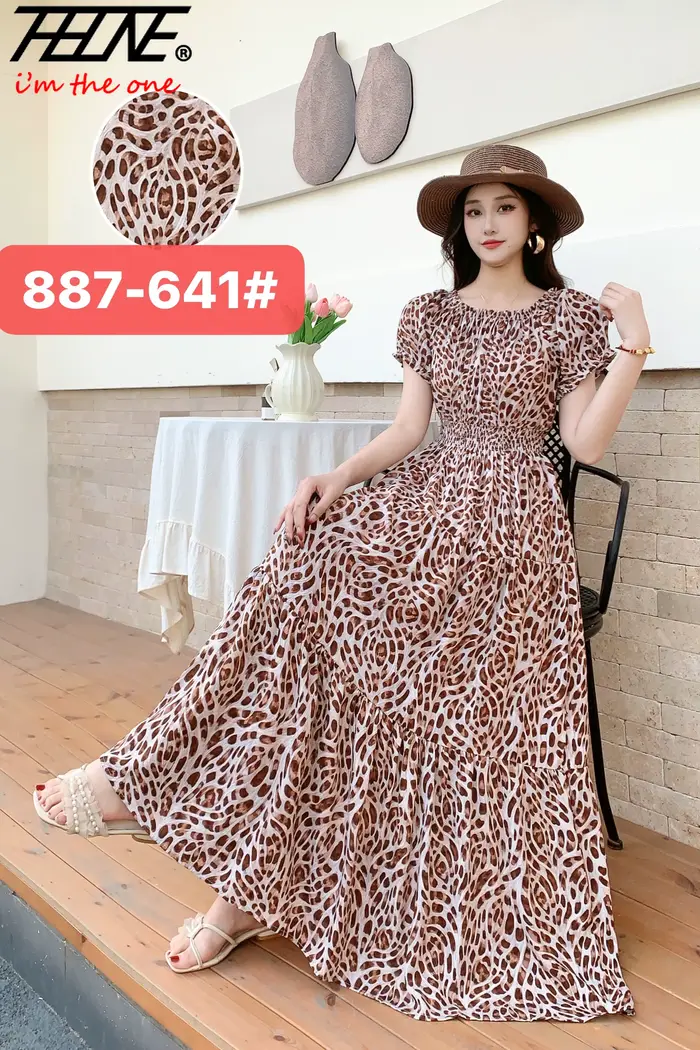 Longue Robe Maxi femmes vêtements printemps été bohème vacances plage Style coréen Floral Vintage mince robes