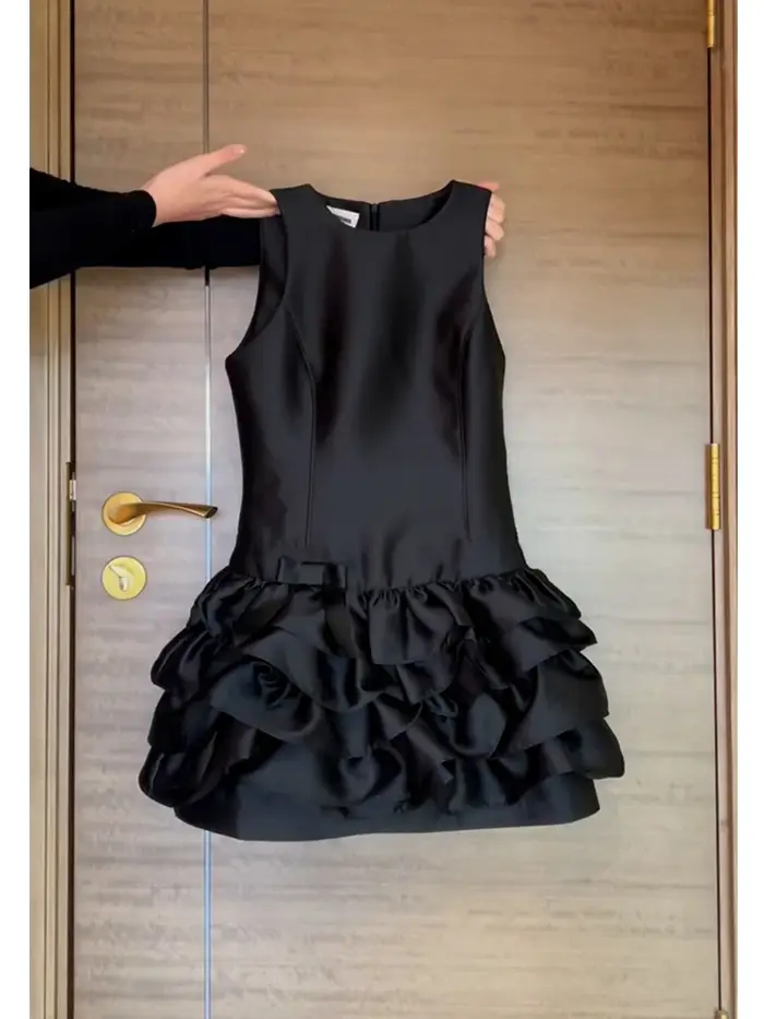 Robe courte de soirée Vintage française pour femmes
