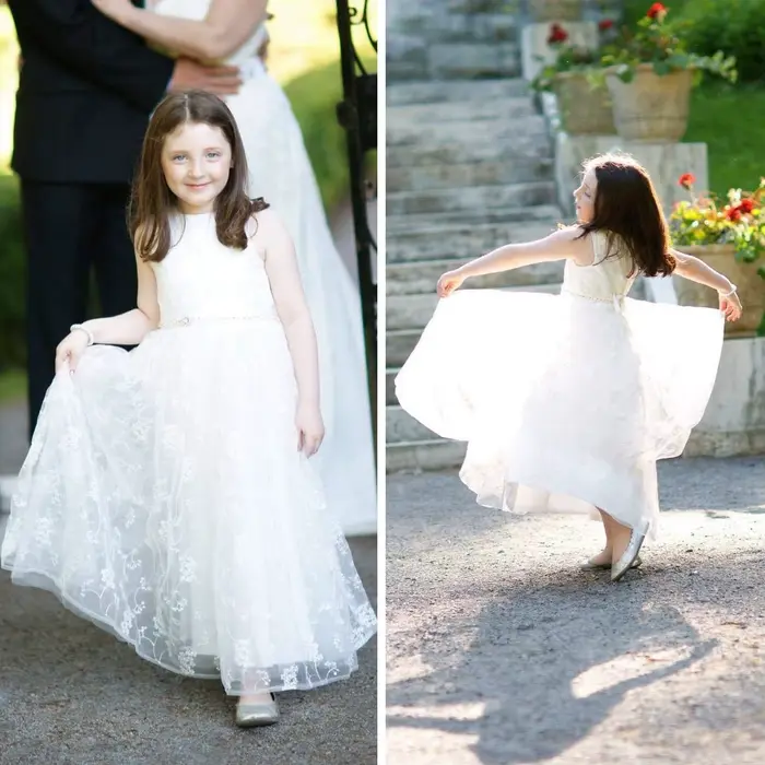 Robe longue de Communion Chic pour enfants de 2 à 13 ans