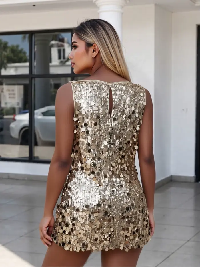 Robe à paillettes grande taille pour femmes