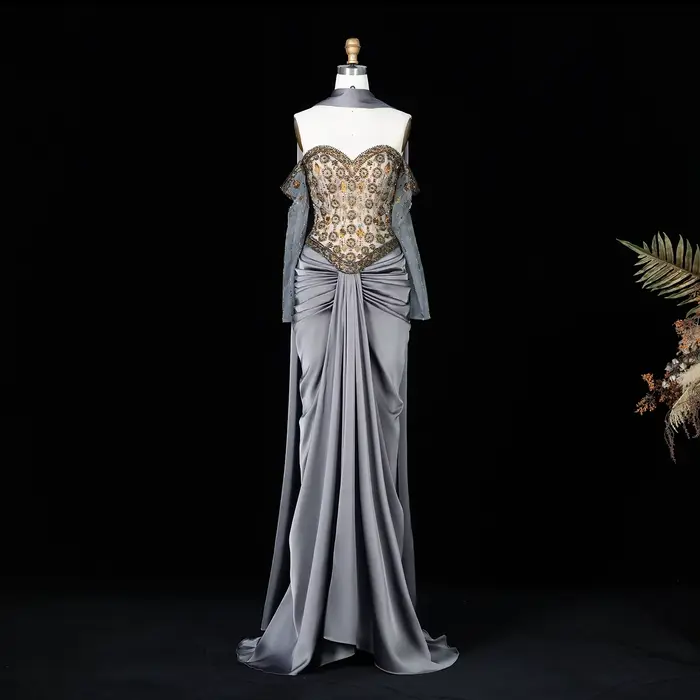 Sharon Said – robe de soirée blanche élégante
