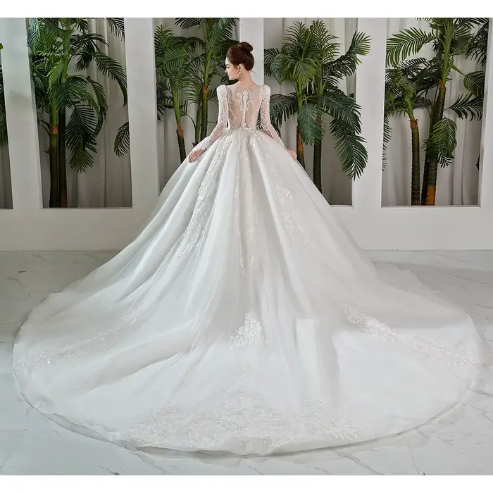 9192 Personnalisé Princesse Robes De Mariée 2023 Bouffée À Manches sulfRobe