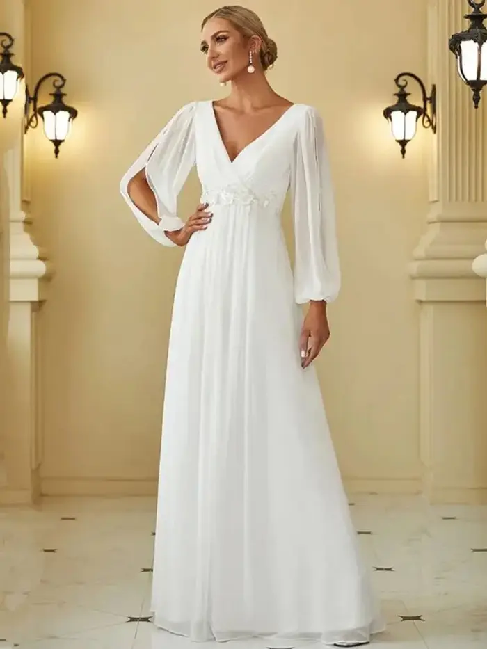 Robe de mariée blanche élégante