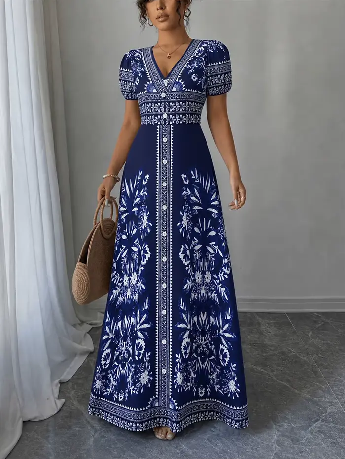 Robe longue bohème pour femme