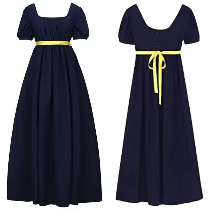 Robe régence vintage avec robe de thé victorienne taille haute pour femmes robes de bal victoriennes occasions spéciales