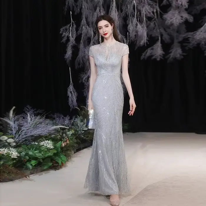 Nouvelle Robe de Soirée Élégante 2026 Style Sirène Sexy pour Mariage et Fêtes
