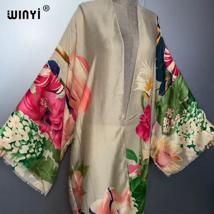 WINYI Kimono Bohème pour Femme