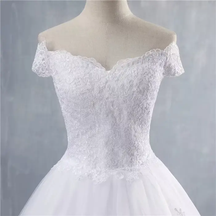 Robe de mariée blanche européenne