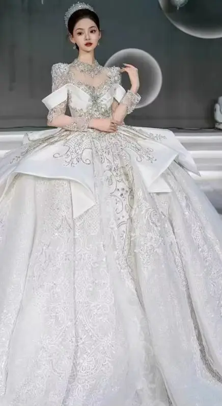 Robe de mariée en Satin français