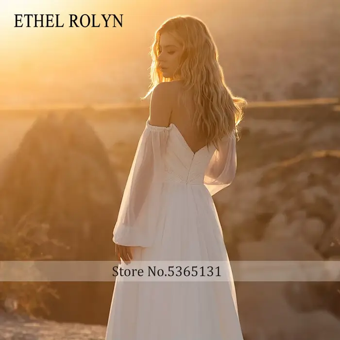 ETHEL ROLYN robe de mariée trapèze charmante perles chérie dos nu