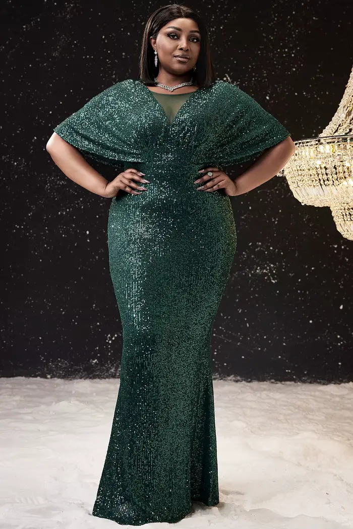 Robe de soirée élégante pour grande taille