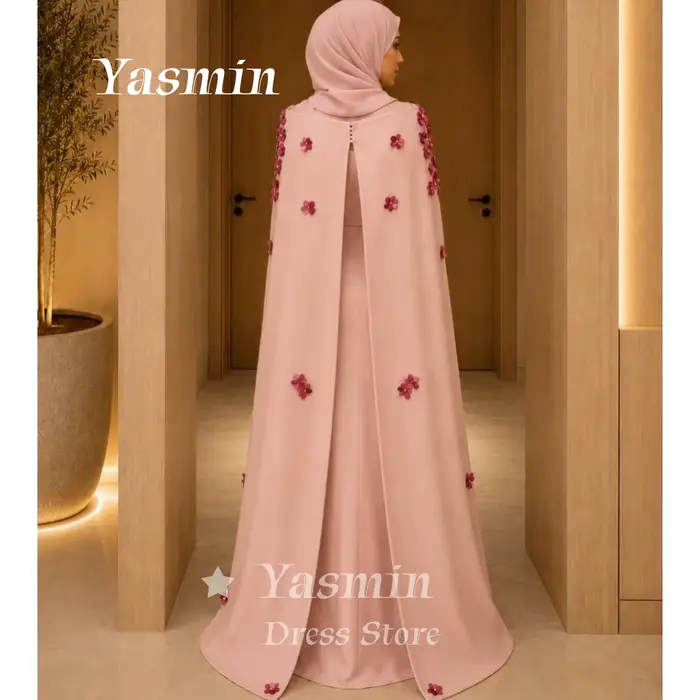 Robe de bal musulmane rose