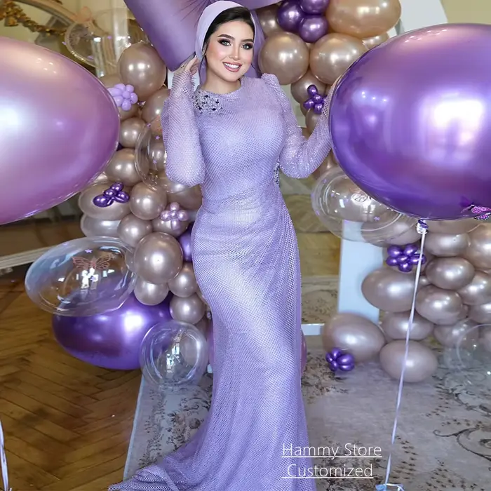 Robe de soirée sirène arabe personnalisée