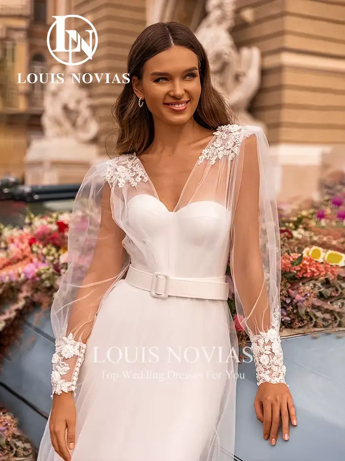 Modiis-Robe de mariée sirène avec veste