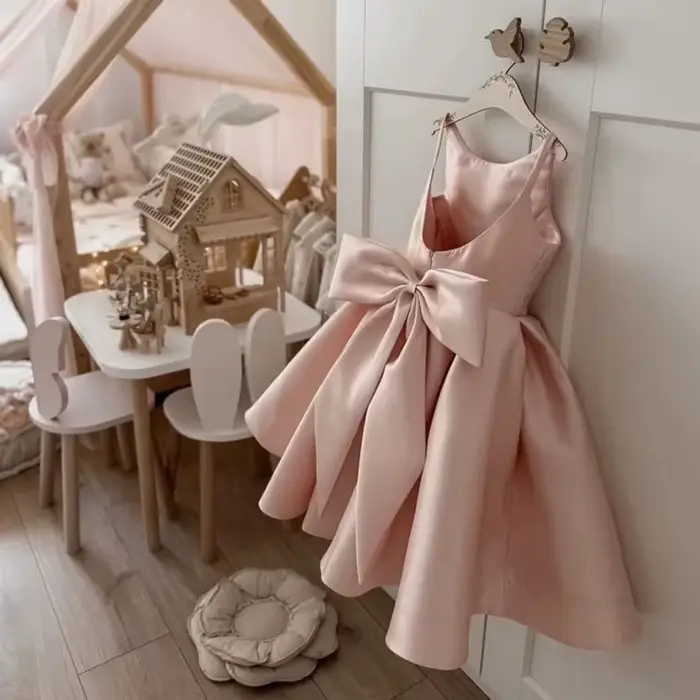 Robe de demoiselle d'honneur rose