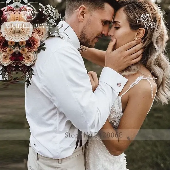 Michelle Royce-Robes de mariée chérie A-ligne